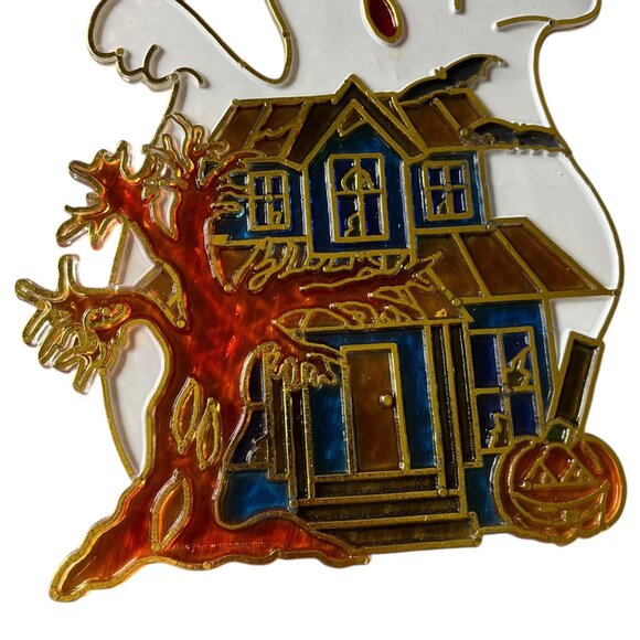 Vintage New Design Inc. Halloween Sun Catcher Ghost Haunted Mansion Window Decor - Picture 5 of 5